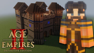 Roman Castle (Age of Empires II) – Detailed Minecraft Build + Schematics Minecraft Map & Project