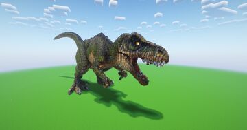 Minecraft Tyrannosaurus Rex Statue Minecraft Map & Project