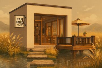 Cafe Breeze - Display Entity Experiment - Combination Building Method + Download Minecraft Map & Project