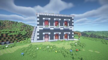 Modern Apartment House ''Gray'' + Interior Minecraft Map & Project