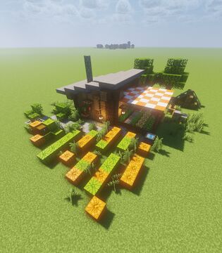 Rustic Survival House with Garden Minecraft Map & Project