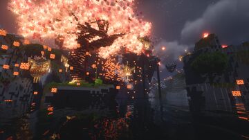 Ancient Asian floating islands and dragons🌸 Minecraft Map & Project