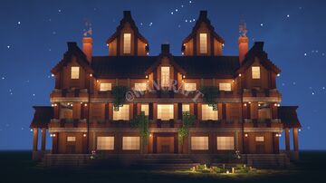 Rustic Mansion Minecraft 1.21.4 Minecraft Map & Project