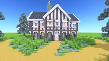 Pale Wood House – Fully Decorated Interior | Download Minecraft Map & Project