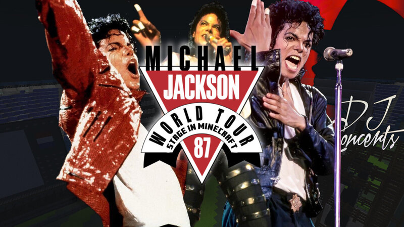 Michael Jackson - Bad World Tour: 1987' Leg (Stage In Minecraft) | DJ Concerts