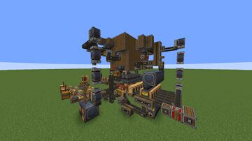 Automatic Diesel factory from Warium Minecraft Map & Project