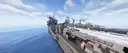 On the quarterdeck sits the other twin 120mm mounting