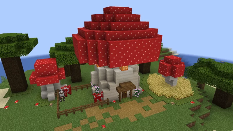 Mushroom Survival House(Free on Patreon)(+Tutorial) Minecraft Map