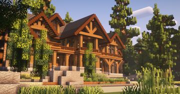 Wooden cottage Minecraft Map & Project