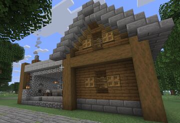 Big Village smith House (Full Interior) Minecraft Map & Project