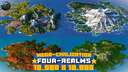 Four Realms 1.21+ | 10.000 x 10.000, Realistic Civilization | Survival-Friendly | Java Edition | Custom Structures & Custom Caves Minecraft Map & Project