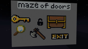 maze of doors/лабиринт из дверей Minecraft Map & Project