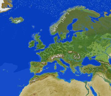 Europe 1.21.4+ - Multiplayer ready - Massive - Best Europe map ever made! Minecraft Map & Project