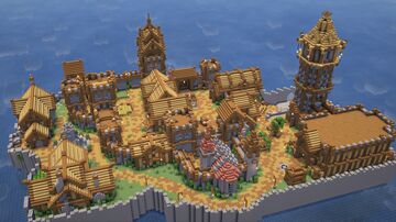 Medieval Village Minecraft Map & Project
