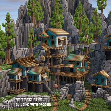 Mountain village Minecraft Map & Project
