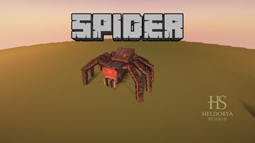 🕷️💀 Colossal Giant Spider Monster 🕸️ | Massive Minecraft Build | Epic Creepy Spider for Castles, Dungeons, Adventure Worlds & Fantasy Builds 🌌🏰⚔️✨MONUMENT - STATUE Minecraft Map & Project