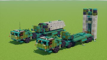 S-400 SAM Missile System BAZ-64022 Minecraft Map & Project