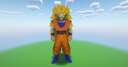 Minecraft Super Saiyan Goku Statue Minecraft Map & Project