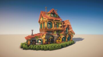 🏰Timberframe Medieval Home - Download! Minecraft Map & Project