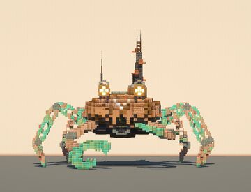 Robot Crab Survival Base {Free Download} Minecraft Map & Project
