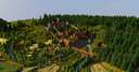 Medieval village with a Castle Minecraft Map & Project