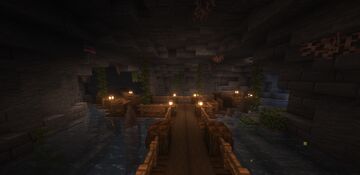 Water Cave Base Minecraft Map & Project