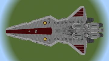 Half scale Venator Class Star Destroyer Minecraft Map & Project