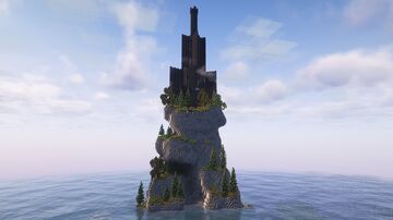 Black Tower Base - Medieval | Fantasy Base Building | Download | Full Interior Minecraft Map & Project