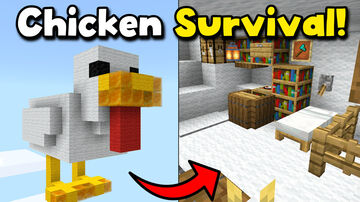 Chicken Survival Minecraft Map & Project