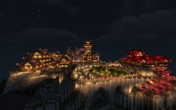 Chinese City On The Mountain Minecraft Map & Project