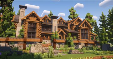 Big forest house - 1.21+ Minecraft Map & Project