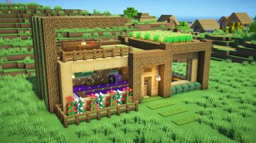 Modern Wood House +Tutorial 🏡86 Minecraft Map & Project