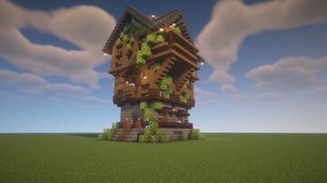 🌿 Overgrown Medieval | Townhouse (Free Download) Minecraft Map & Project