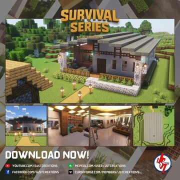 Survival Small House #22 (Achievements On) Minecraft Map & Project