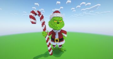 Minecraft Christmas Grinch Statue Minecraft Map & Project