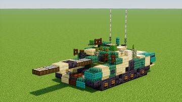 T-80UK Main Battle Tank Minecraft Map & Project