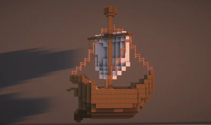 Updated the dramatic thumbnail the cog now has rigging and a rudder. The following screenshots are pre-rigging and rudder.