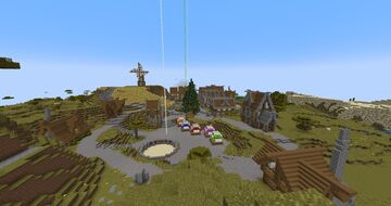 A1Craft Towny - TwinLeaf Spawn Minecraft Map & Project
