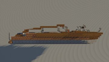Boat. Classic wooden boat. Venetian Limousine Minecraft Map & Project