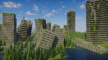 Abandoned City - Zombie Apocalypse / Last of Us & Walking Dead Style World (1.20 & 1.21) Minecraft Map & Project