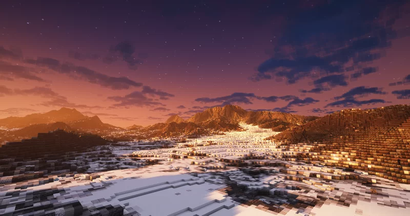 Snowy Mountains 1000x1000 | DOWNLOAD Minecraft Map