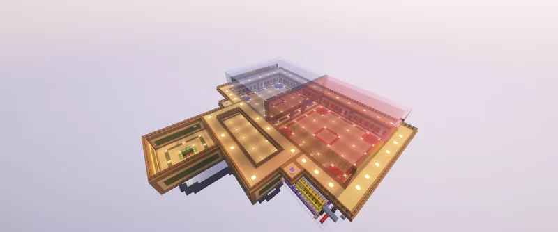 Overview of the two Arenas, Lobby, and Practice Area