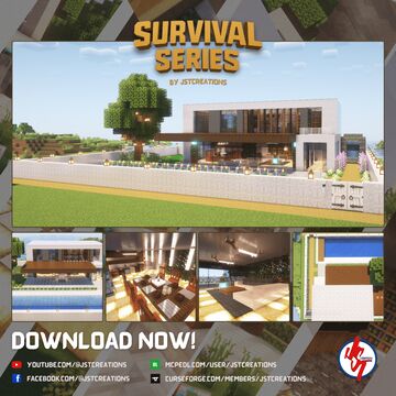 Survival Modern House #30 (Achievements On) Minecraft Map & Project
