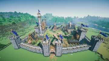 👑🏰 “Step Into the Heart of the Kingdom — Medieval Kingdom Village Now Available! ✨ Minecraft Map & Project