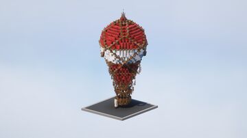 Red hot air balloon Minecraft Map & Project