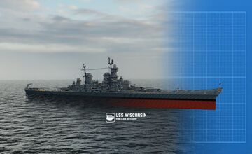 USS WISCONSIN (1.5:1 scale) Minecraft Map & Project