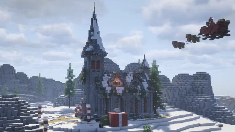 Christmas Church (XMAS Vilagge, also Java Edition) Minecraft Map