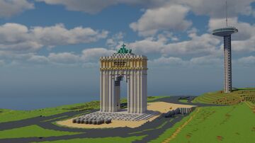 [1:1] Arco de La Moncloa, Madrid 🇪🇸 Minecraft Map & Project
