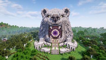 Minecraft Bear Nether Portal Statue Minecraft Map & Project
