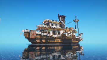 THE SWAMPFOX-Bounty Hunter's riverboat Minecraft Map & Project
